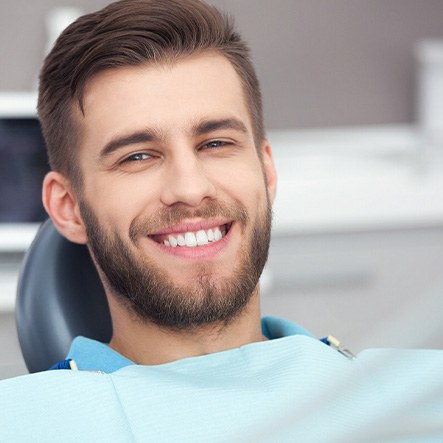 a patient during a dental checkup 