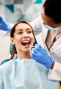 a patient undergoing preventive dentistry near Salt Lake City